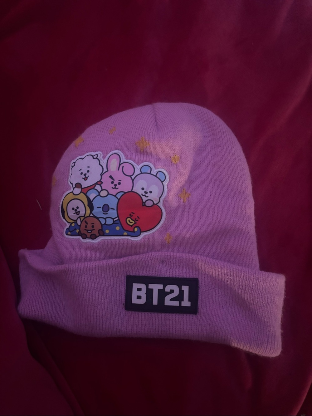 Sanrio Pink Knit Beanie Hat